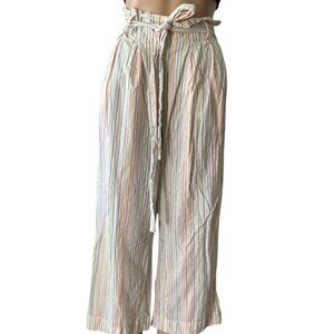 Madewell Lightweight Striped Wide Leg Pants